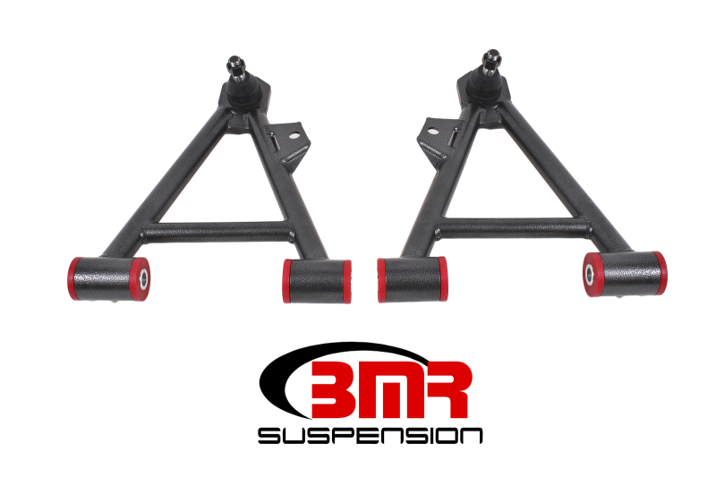 BMR 94-04 Mustang Lower Non-Adj. A-Arms (Coilover Only) w/ STD. Ball Joint (Poly) - Black Hammertone - AA041H