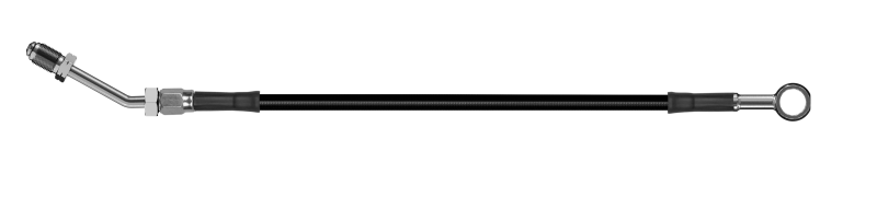 Goodridge 86in Universal Clutch Line w/SS Fittings & Black Hose - Straight Banjo w/M10 Fitting - HD3001-1CC-BK86