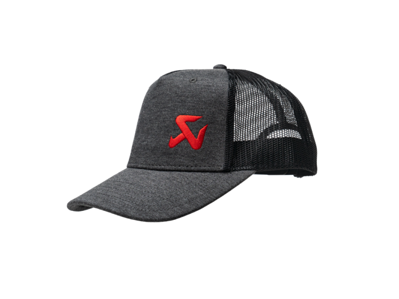 Akrapovic Logo Trucker Cap - Ash Grey / Black Mesh - 802282