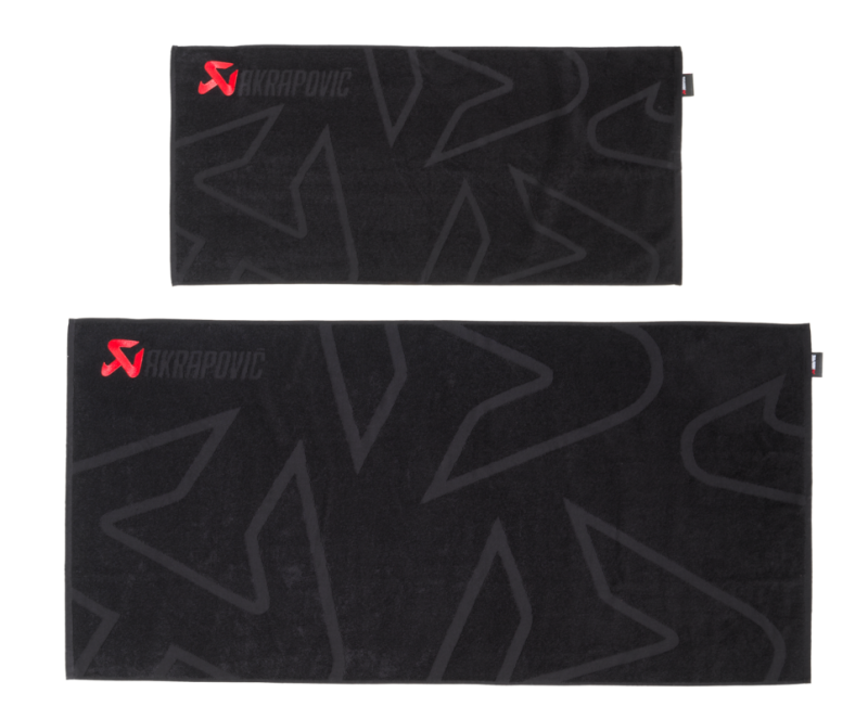 Akrapovic Towel Set - Black w/ Red Logo - 802310