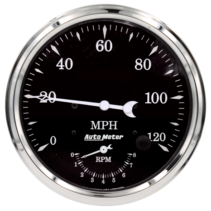 Auto Meter Old Tyme Black Tach/Speedo 5in. - 120mph & 8k RPM - 1770