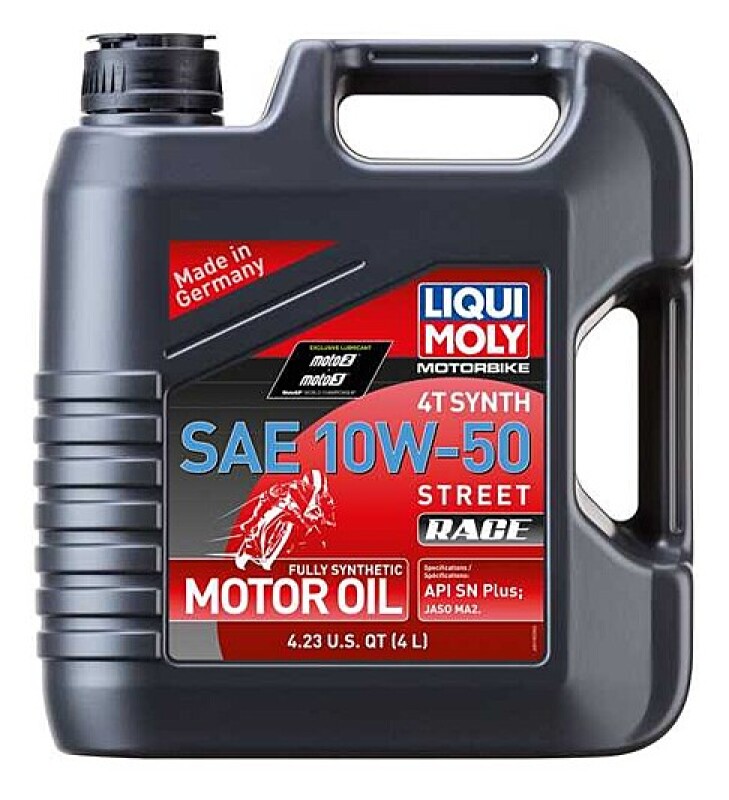LIQUI MOLY 4L Motorbike 4T Synth SAE 10W50 Street Race - 20068