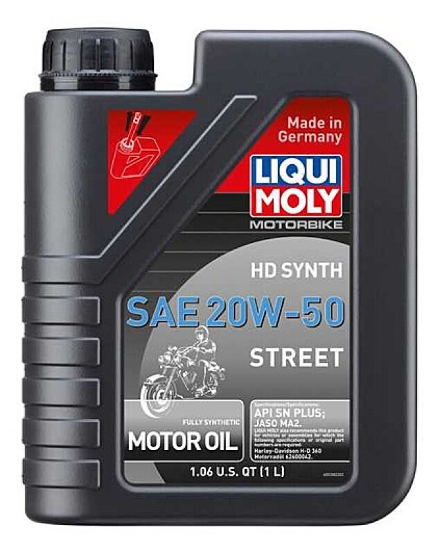 LIQUI MOLY 1L Motorbike HD Synth SAE 20W50 Street - 20100