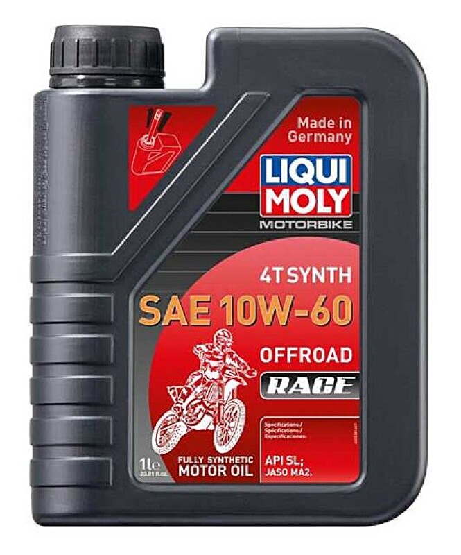 LIQUI MOLY 1L Motorbike 4T Synth SAE 10W60 Offroad Race - 20186