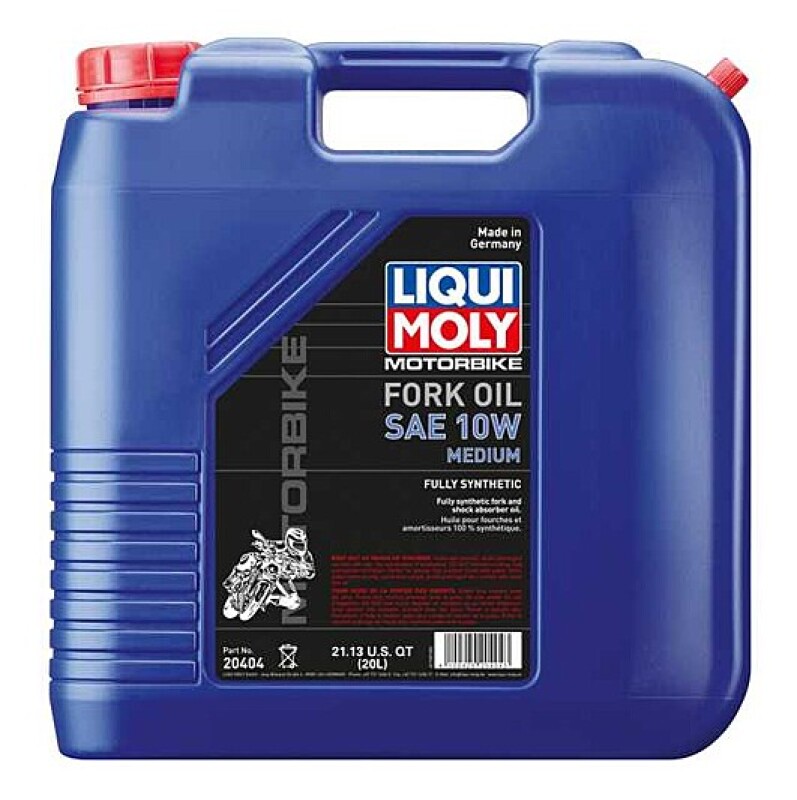 LIQUI MOLY 20L Motorbike Fork Oil SAE 10W Medium - 20404