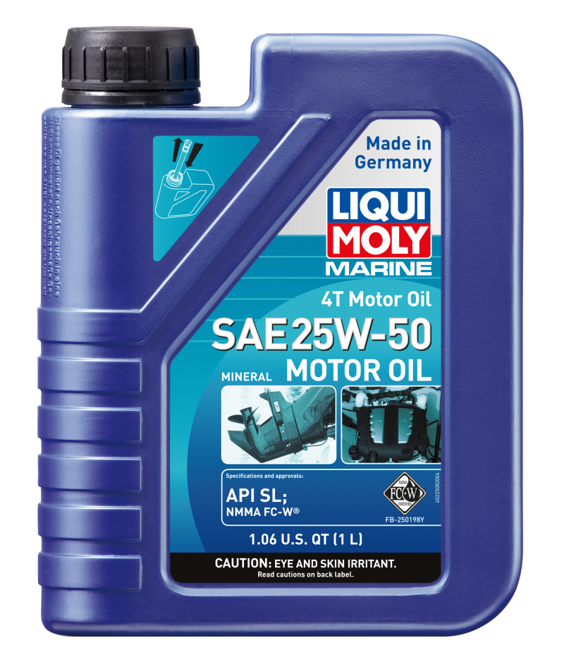 LIQUI MOLY 1L Marine 4T Motor Oil SAE 25W50 - 22508
