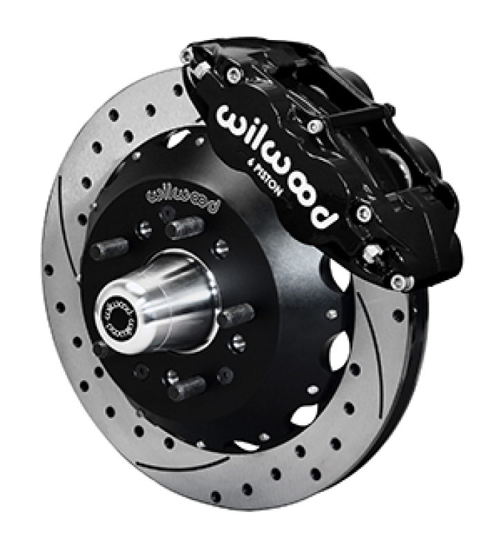 Wilwood 65-68 Chevrolet Impala W/ Drum Spindle FNSL6R - 12.88 inch Venter GT Rotor Drilled - 140-17736-D