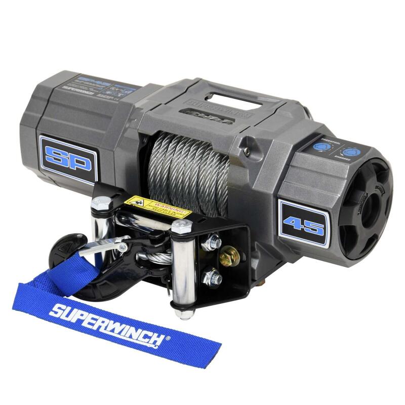 Superwinch 4500 LBS 12V DC 15/64in x 40ft Steel Rope Roller Fairlead SP 45 Winch - 1145240