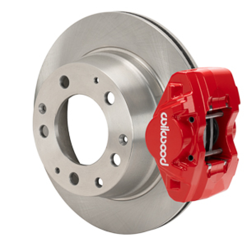 Wilwood 69-83 Porsche 911 D31 11.42in. Rear Brake Kit w/ Flex Lines - Red - 140-17655-R
