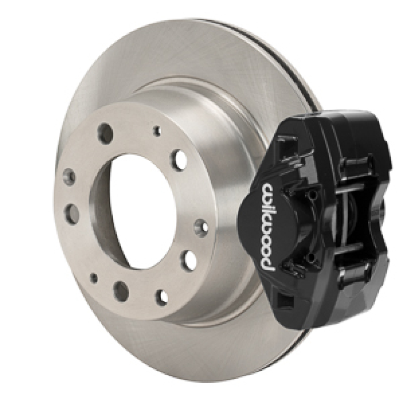 Wilwood 84-89 Porsche 911 D31 11.42in. Rear Brake Kit w/ Flex Lines - Black - 140-17656