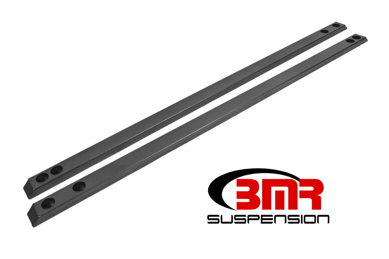 BMR 15-17 S550 Mustang Super Low Profile Chassis Jacking Rails - Black Hammertone - CJR002H