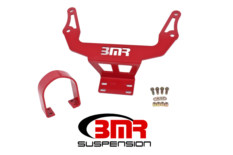 BMR 08-17 Challenger Front Driveshaft Safety Loop - Red - DSL110R