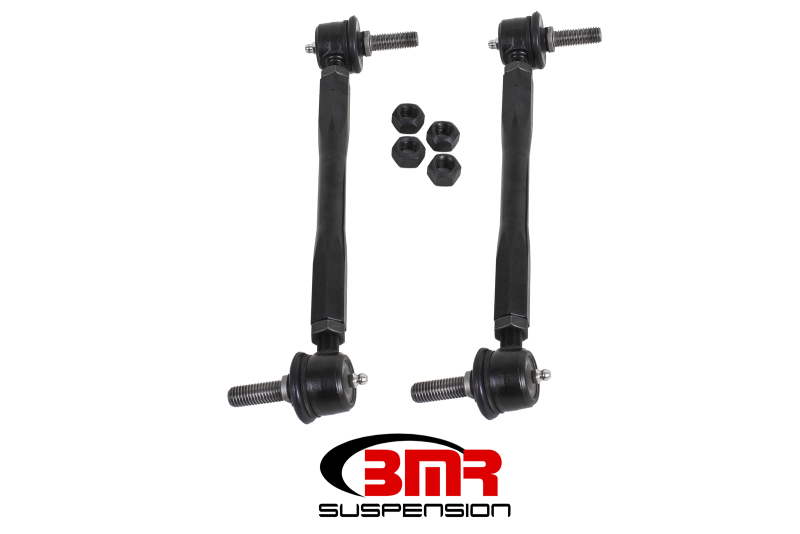 BMR 05-14 S197 Mustang Front Sway Bar End Link Kit - Black - ELK010