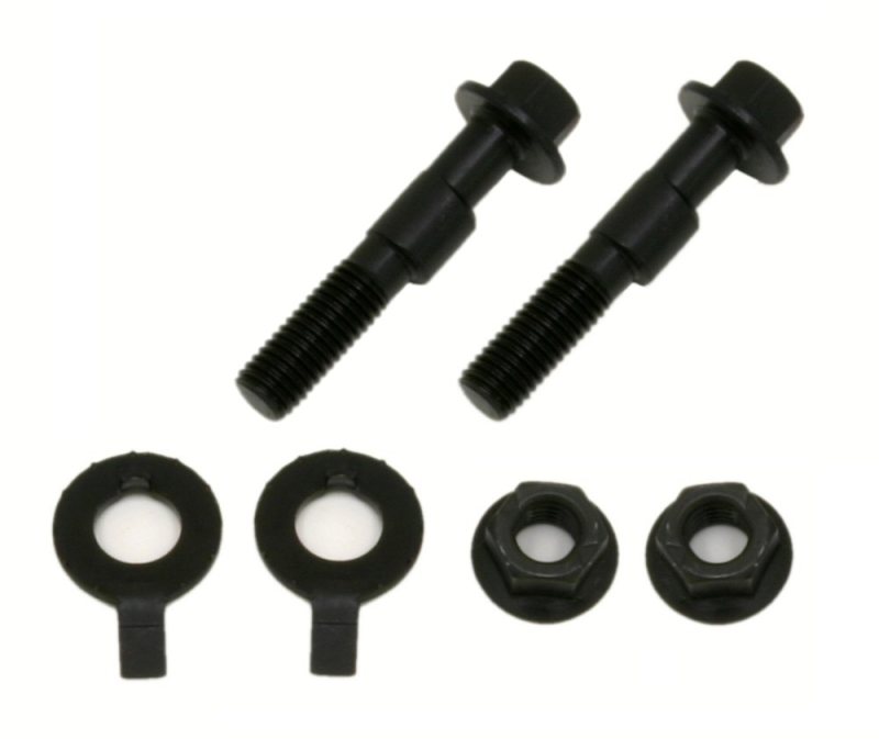 BMR 05-14 S197 Mustang Front Camber Bolts (2 Degree Offset) - Black - FC001