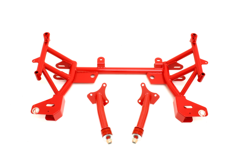 BMR 93-02 F-Body K-Member w/ SBC/BBC Motor Mounts and STD. Rack Mounts - Red - KM005R