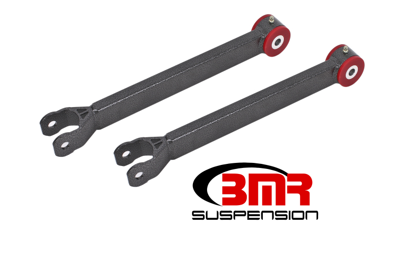 BMR 08-17 Challenger Non-Adj. Lower Trailing Arms (Polyurethane) - Black Hammertone - LTA110H