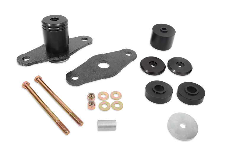 BMR 11-18 Dodge Challenger Motor Mount Solid Bushing Upgrade Kit - Black Anodized - MM111