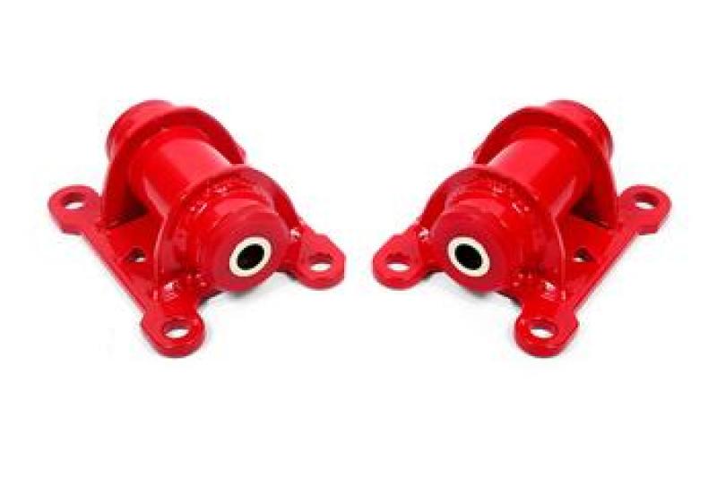 BMR 98-02 Chevrolet Camaro Motor Mount Kit (Steel) w/ Poly Bushings - Red - MM340R