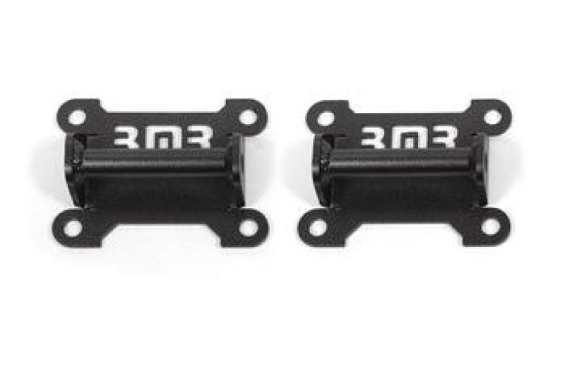 BMR 98-02 Chevrolet Camaro Motor Mount Kit (Solid Steel) - Black Hammertone - MM341H