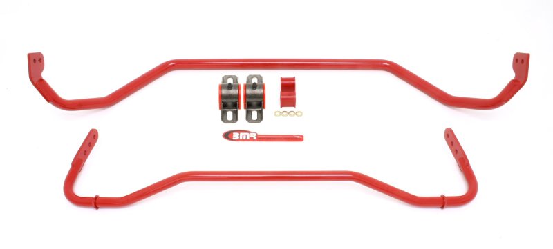 BMR 08-09 Pontiac G8 Front & Rear Sway Bar Kit w/ Bushings - Red - SB029R