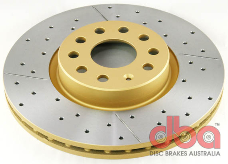 DBA 06-08 Audi A3 / 10/06+ TT / 10/04-10 VW Golf Front Drilled & Slotted Street Series Rotor - 2806X