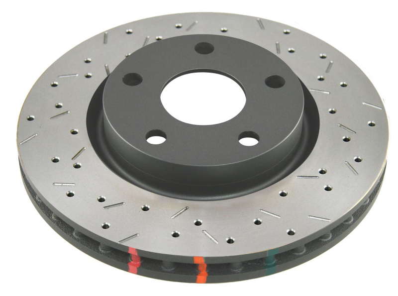 DBA 4000 Series Rear Uni-Directional Drilled & Slotted Rotor 13+ Ford Mustang V8 Shelby GT500 w/Brem - 42117BLKXS