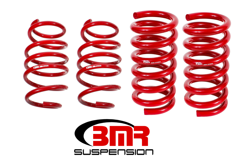 BMR 15-17 S550 Mustang Handling Version Lowering Springs (Set Of 4) - Red - SP083R