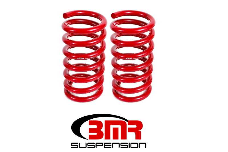 BMR 15-17 S550 Mustang Rear Drag Version Lowering Springs - Red - SP088R