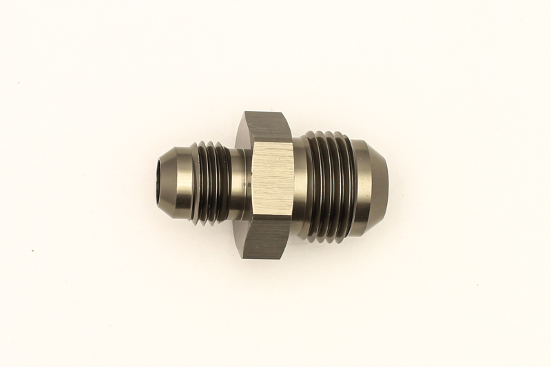 DeatschWerks 8AN Male Flare to 6AN Male Flare Reducer Straight Coupler - 6-02-0203