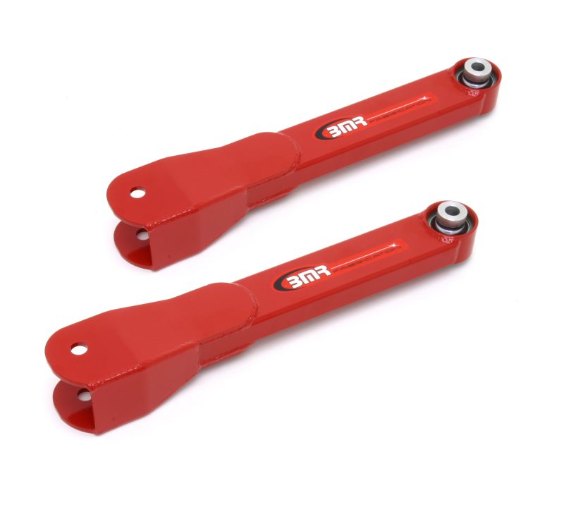 BMR 10-15 5th Gen Camaro Rear Non-Adj. Trailing Arms w/ Spherical Bearings - Red - TCA027R