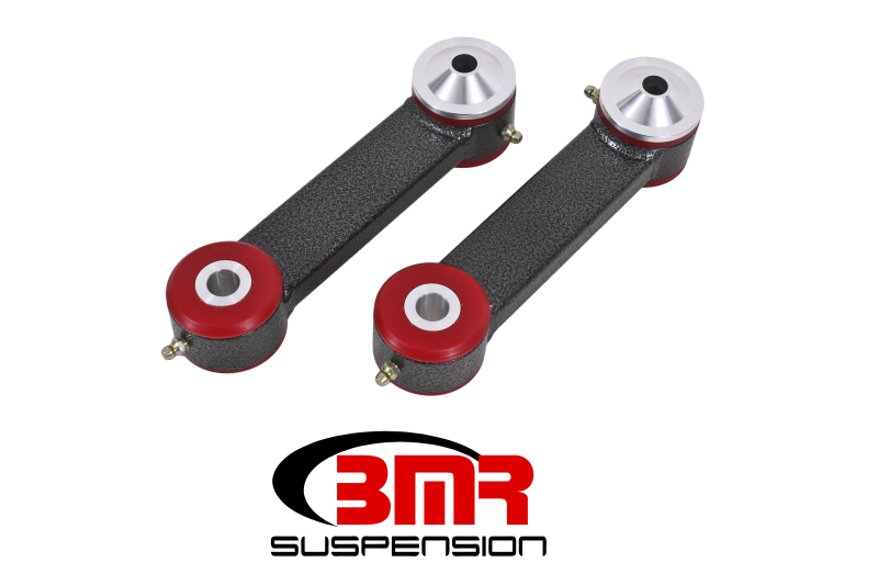 BMR 15-17 S550 Mustang Rear Lower Control Arms Vertical Link (Polyurethane) - Black Hammertone - TCA048H