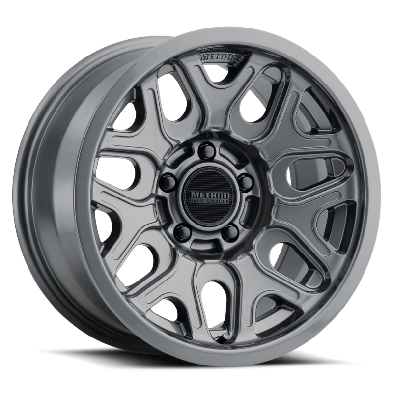 Method MR322 / 20x9 / 8x180 BP / 12ET / 5.44in BS / 130.81mm CB - Gloss Titanium Wheel - MR32229088812