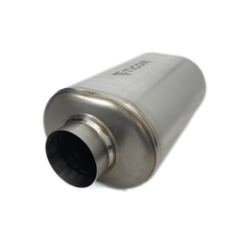 Ticon 3in Titanium Oval Resonator 4.5in x 6in Body x 12in - 115-07623-0007