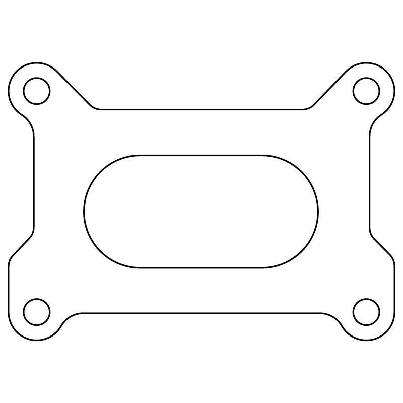 Cometic Holley 2 Barrel 500 CFM .039in Fiber Carburetor Gasket - 3.640in x 1.750in - Open Plenum - C15184