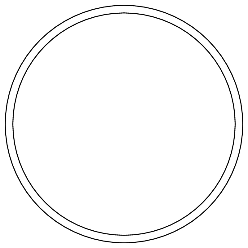 Cometic Holley 4500 Dominator .060in Fiber Air Cleaner Mounting Gasket - 7.3125in Diameter - C15349