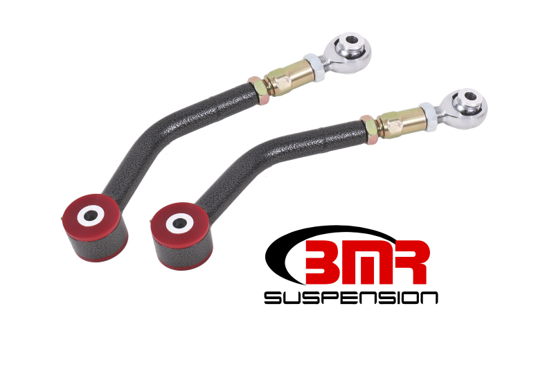 BMR 08-17 Challenger Upper Control Arms On-Car Adj. Rod Ends (Polyurethane) - Black Hammertone - UCA112H