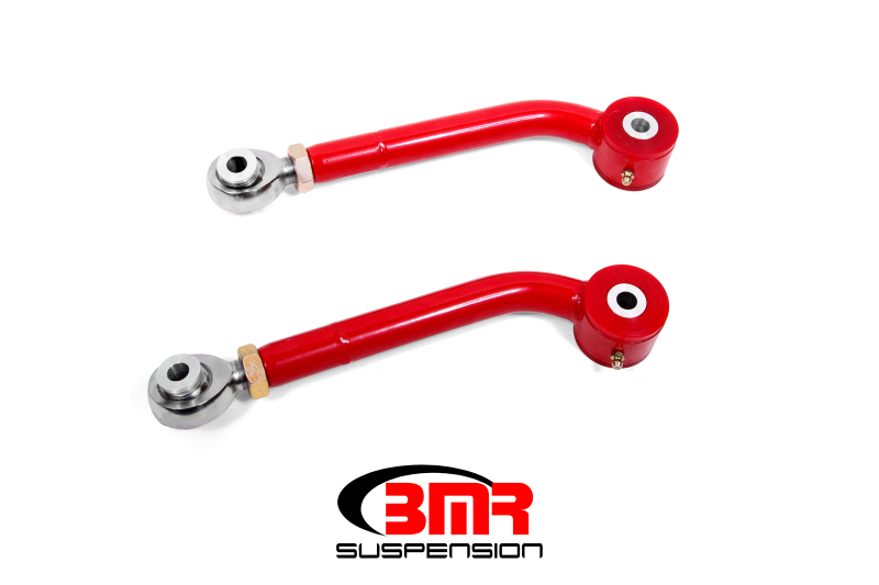 BMR 08-17 Challenger Upper Trailing Arms w/ Single Adj. Poly/Rod Ends - Red - UTA111R