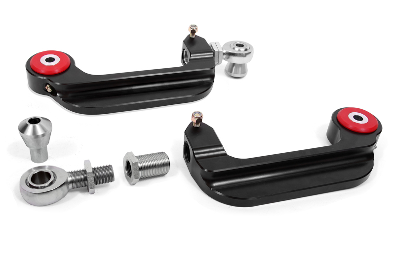 BMR 15-18 S550 Mustang Billet Aluminum Camber Links Adjustable (Poly/Rod ends) - Black Anodized - UCA762