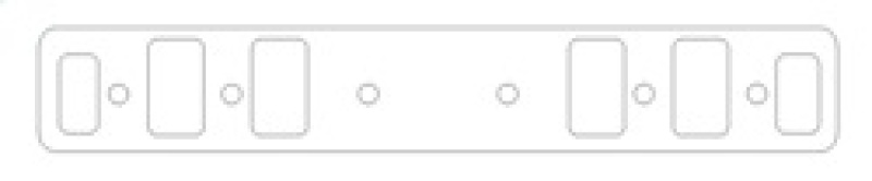 Cometic Oldsmobile 400/455 Gen-2 Rocket V8 .012in Fiber Intake Mani Gskt Set - C5813-012