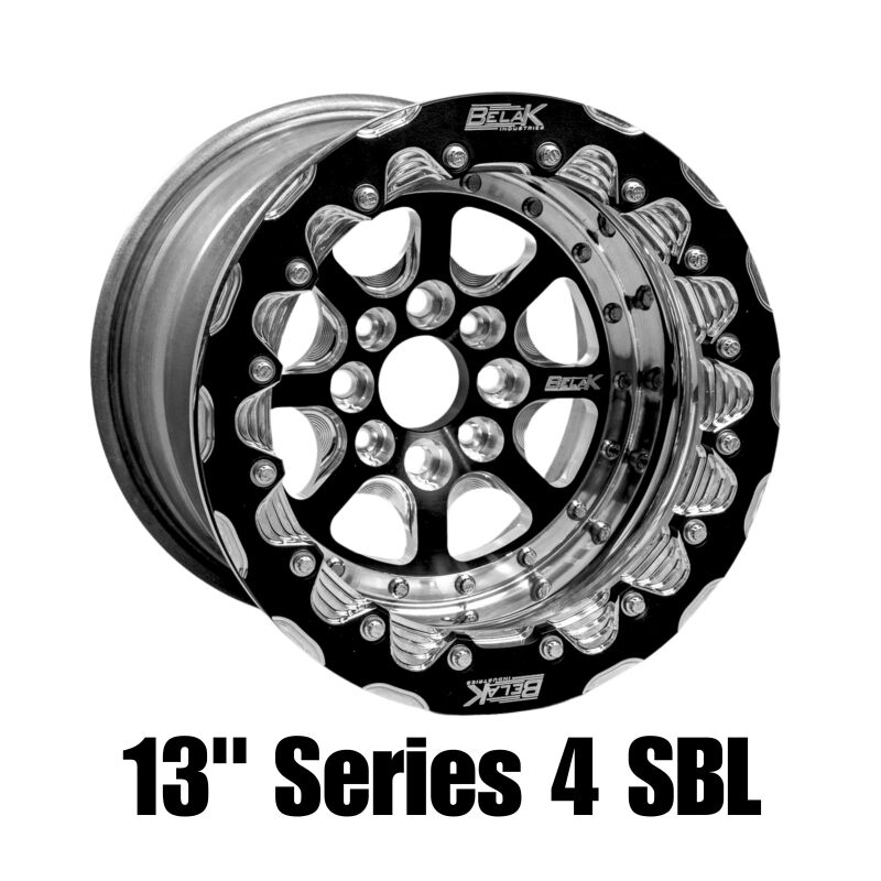 Belak 13x11 / 5in BS / 4x100 BP / High Pad Series 4 Wheel- Dbl Beadlock Billet (Small Brake Kit Req) - 13114100S45BS-BLT