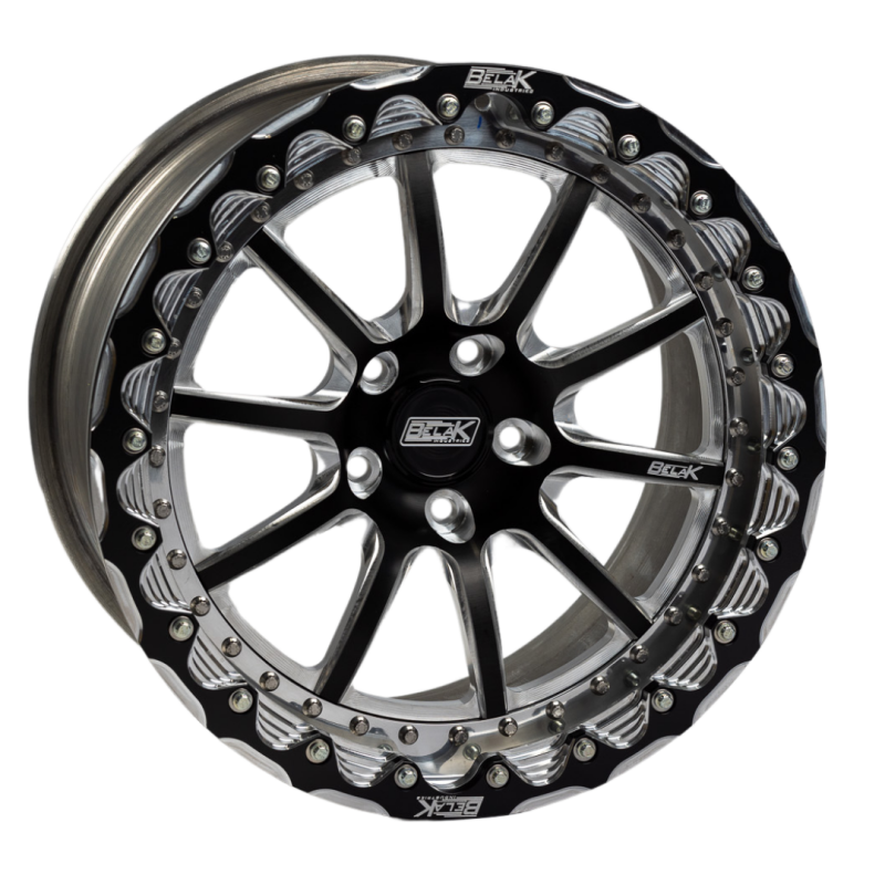Belak 18x11 / 6.75in BS / 5x112mm BP / High Pad / Series 4 - Single Beadlock Wheel - 18115112S46SB-SBL