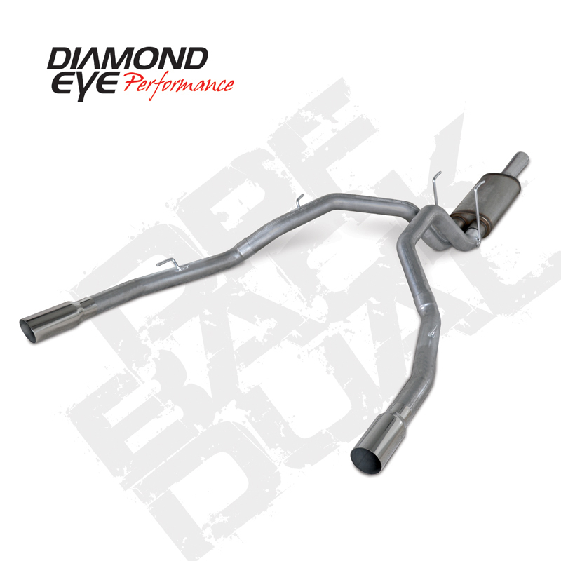 Diamond Eye KIT 3in DPF-BACK DUAL SS: DODGE 1500 2014 DIESEL - K3264S