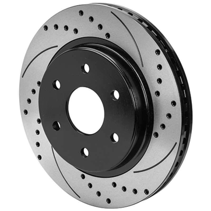 Wilwood 6x5.315 SRP Drilled and Slotted Performance Rotor & Hat R/H - Black - 160-16717-BK