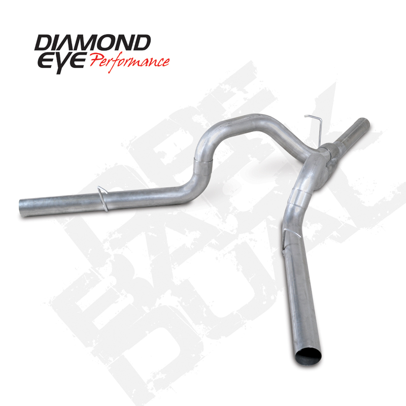 Diamond Eye KIT 4in DPF-BACK DUAL SS: CHEVY 2011-2015 2500/3500 - K4163S