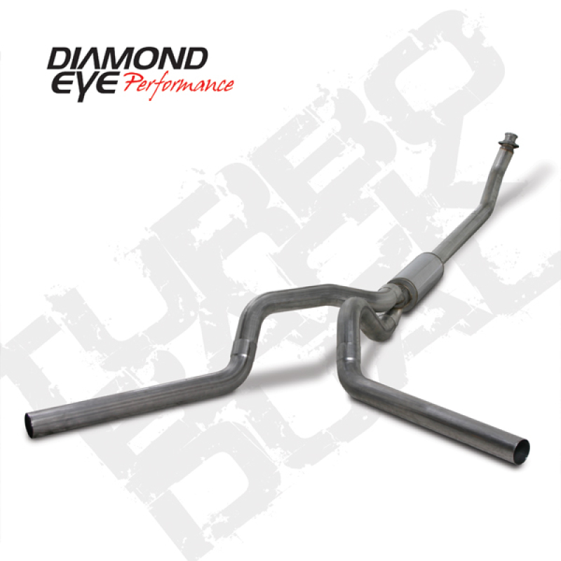 Diamond Eye KIT 4in TB DUAL SS: 94-02 DODGE CUMMINS 5.9L - K4214S