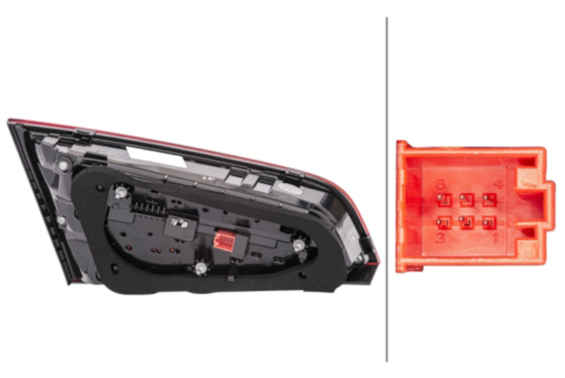 Hella 2017-2018 Audi A3 Right Tail Light - 012837121