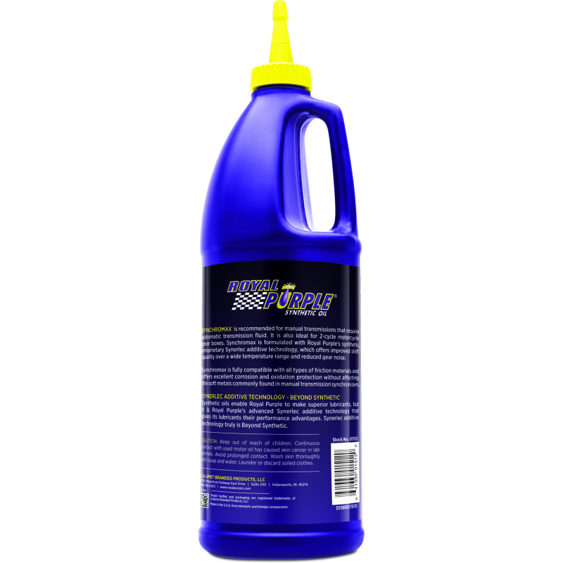 Royal Purple Synchromax Synthetic Manual Transmission Fluid - 1 Quart - 06512