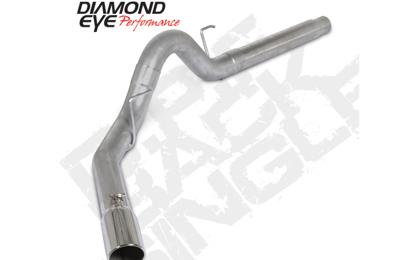 Diamond Eye 18-19 Ford 3.0L Powerstroke F150 - 4in Aluminized DPF Back Exhaust Kit w/ Tip 4512BRA-DE - K4382A-SS