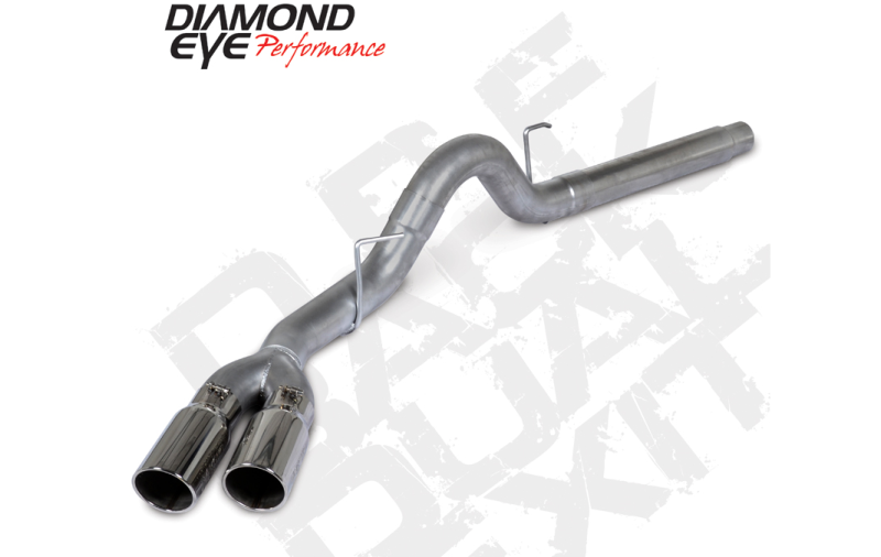 Diamond Eye 18-19 Ford 3.0L Powrstrke F150 - 4in 409SS DPF Back Kit Sprt Dual w/Tips 4512BRA-DE - K4384S-SS