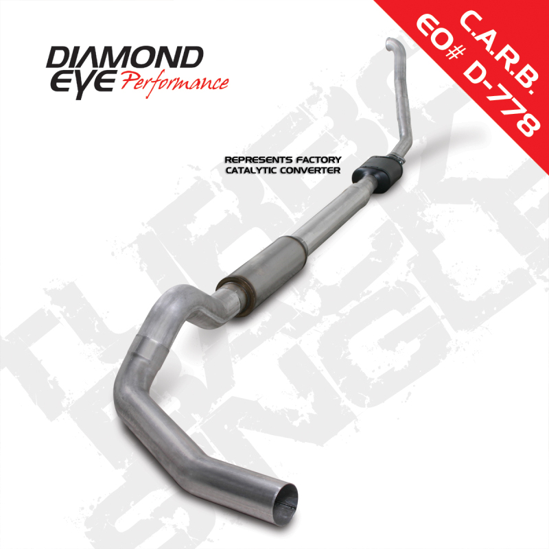 Diamond Eye KIT 5in TB SGL AL: 94-97 FORD 7.3L F250/F350 PWRSTROKE NFS W/ CARB EQUIV STDS - K5314A